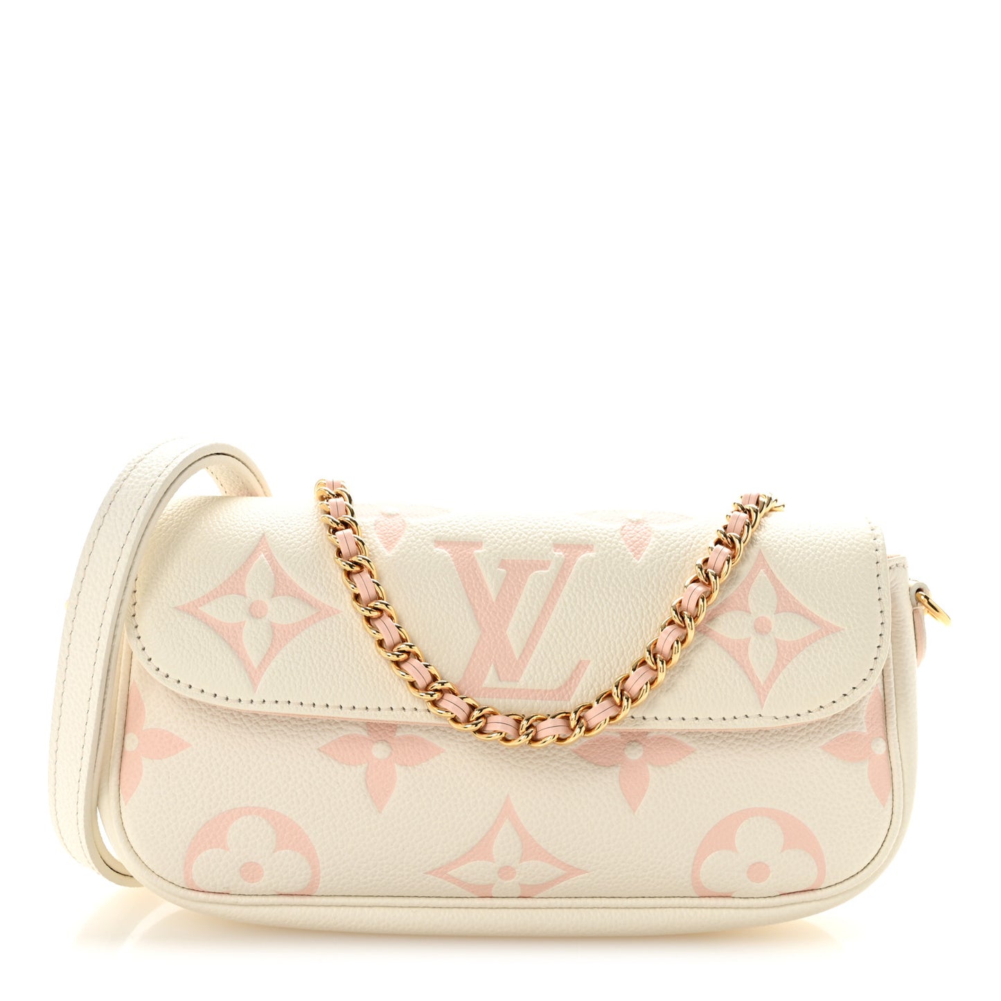 Empreinte Monogram Giant Ivy Wallet On Chain Latte Chamallow