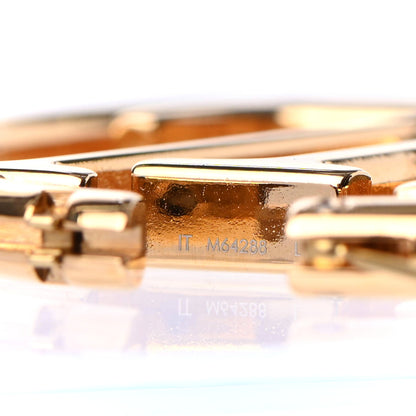 Louis Vuitton Metal Louise Hoop Earrings Gold 4 of 4