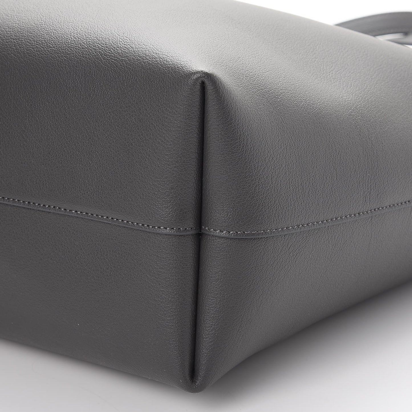 Calfskin Large Shopping Tote Dark Grey
