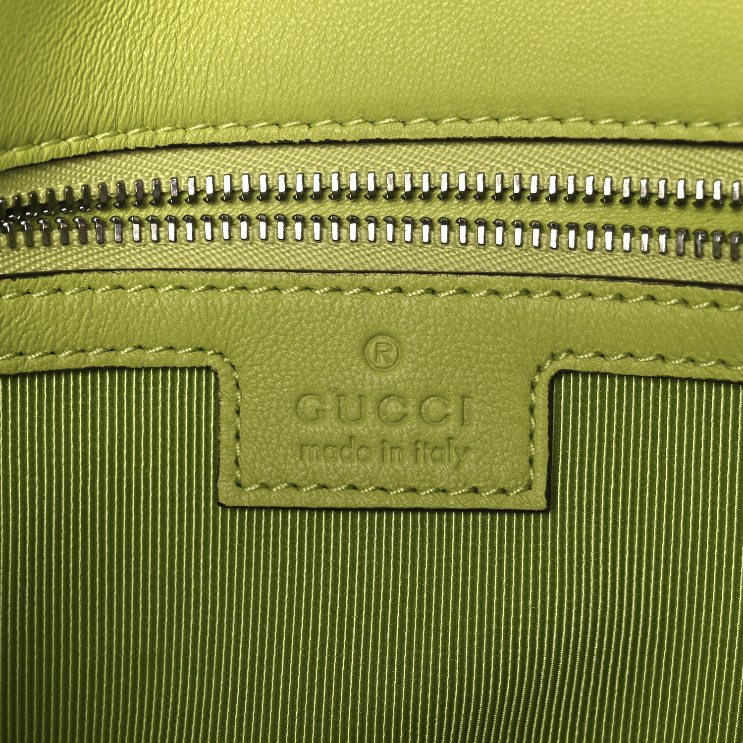 Gucci Calfskin Matelasse Medium GG Marmont Shoulder Bag Bright Green 6 of 11