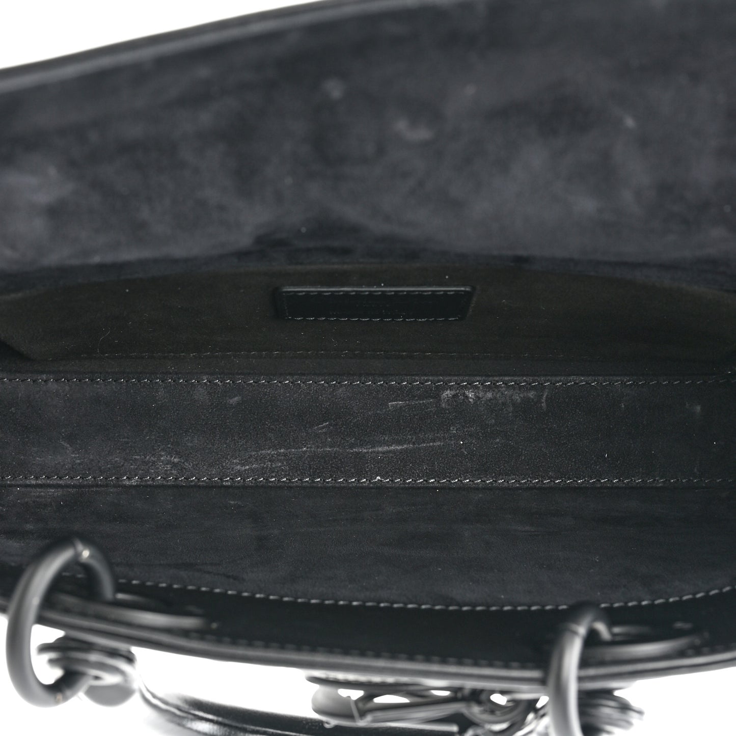 Calfskin Cannage Diamond Medium Lady D-Joy Black