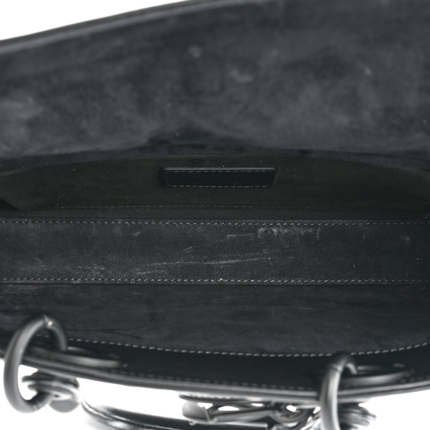 Christian Dior Calfskin Cannage Diamond Medium Lady D-Joy Black 5 of 14