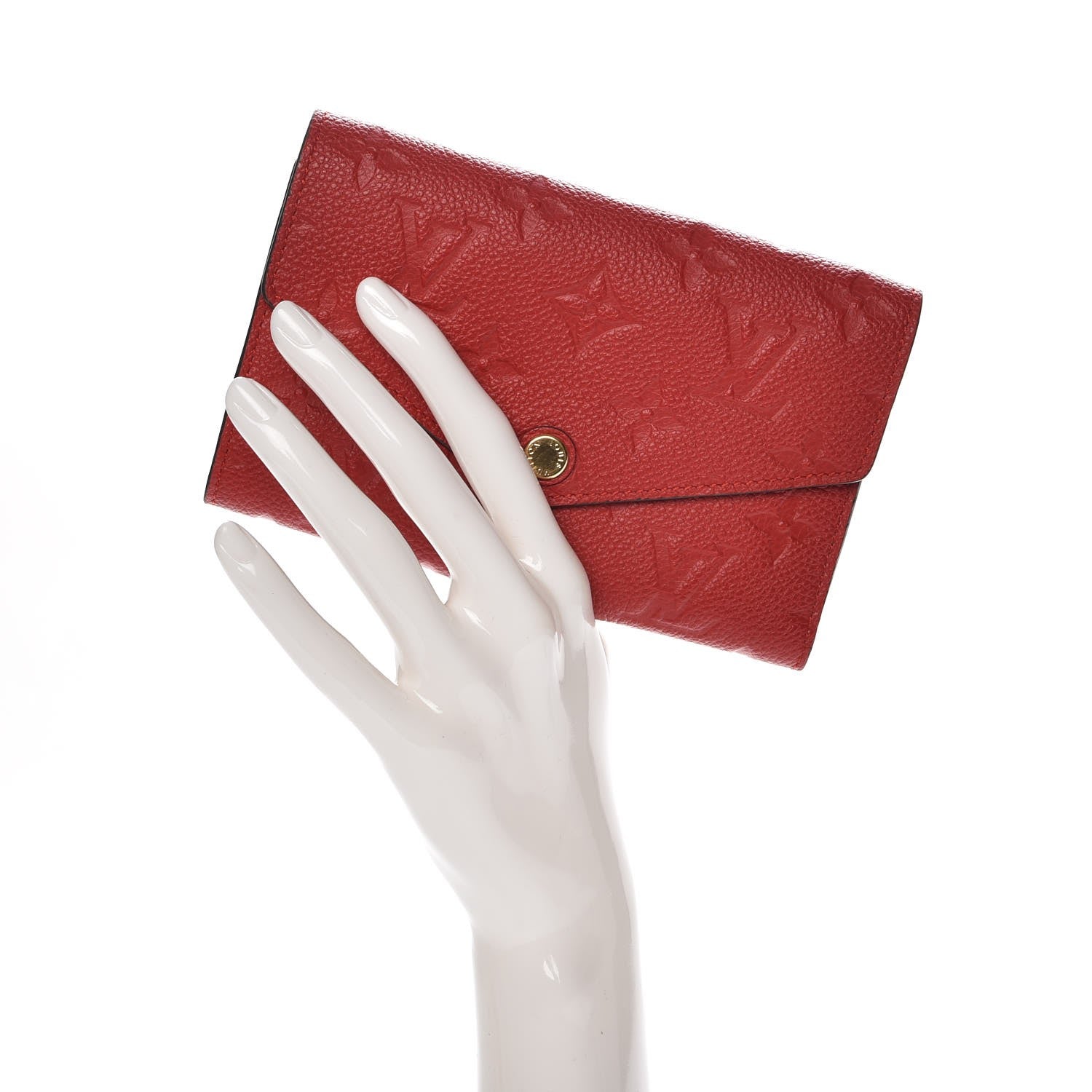 Louis Vuitton Empreinte Compact Curieuse Wallet Cherry 2 of 7