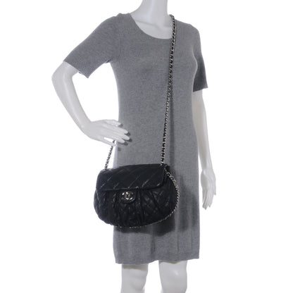 Chanel Lambskin Chain Around Medium Messenger Bag Black 2 of 9