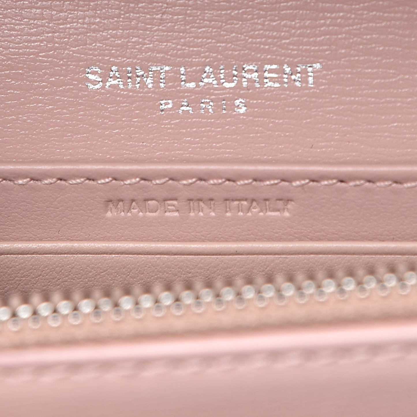 Calfskin Monogram Sunset Chain Wallet Light Pink