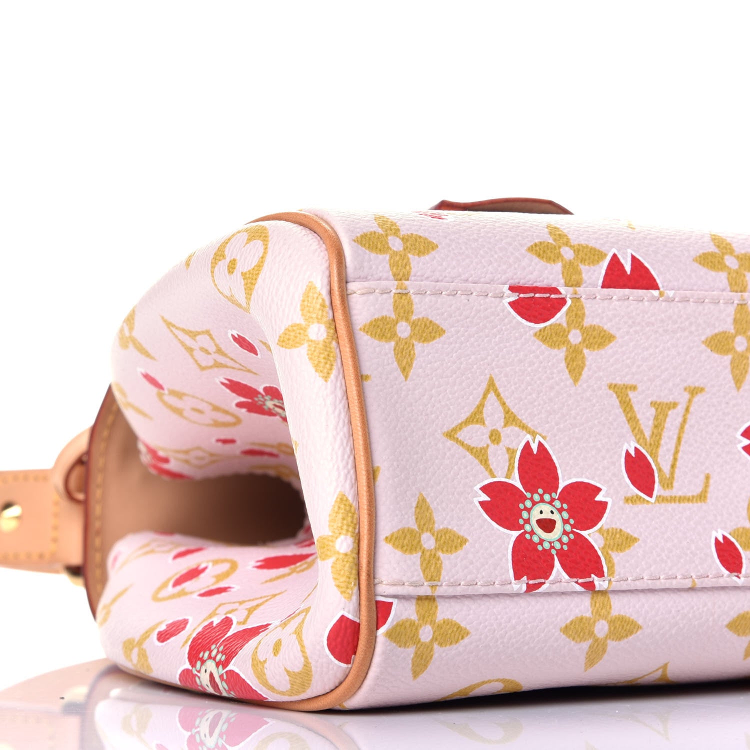 Louis Vuitton Monogram Cherry Blossom Sac Retro Bag Red 7 of 11