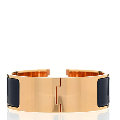 Hermes Enamel Wide Clic Clac H Bracelet PM Indigo 3 of 4