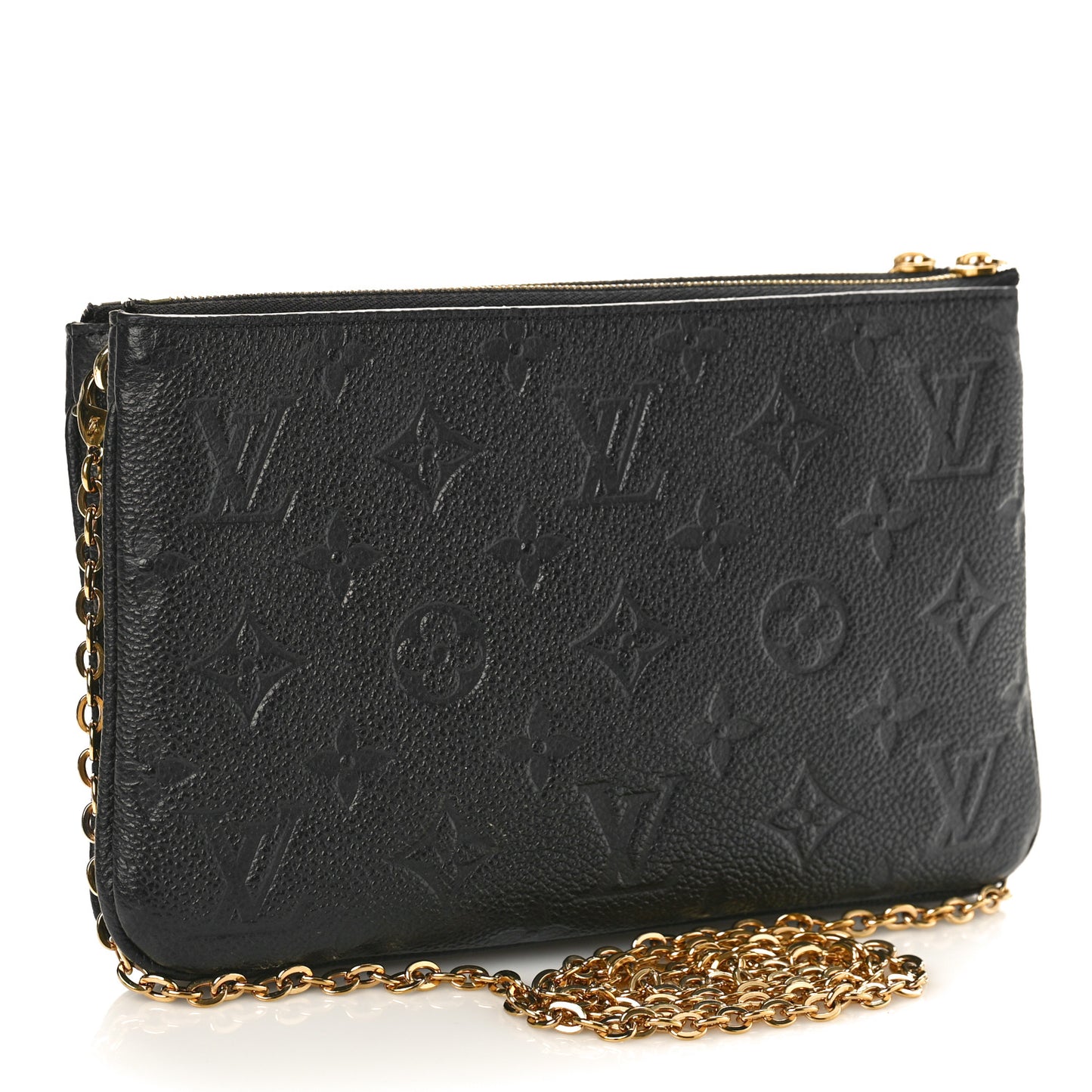 Empreinte Double Zip Pochette Black