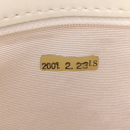 Chanel Calfskin Wild Stitch Shoulder Bag White 8 of 19