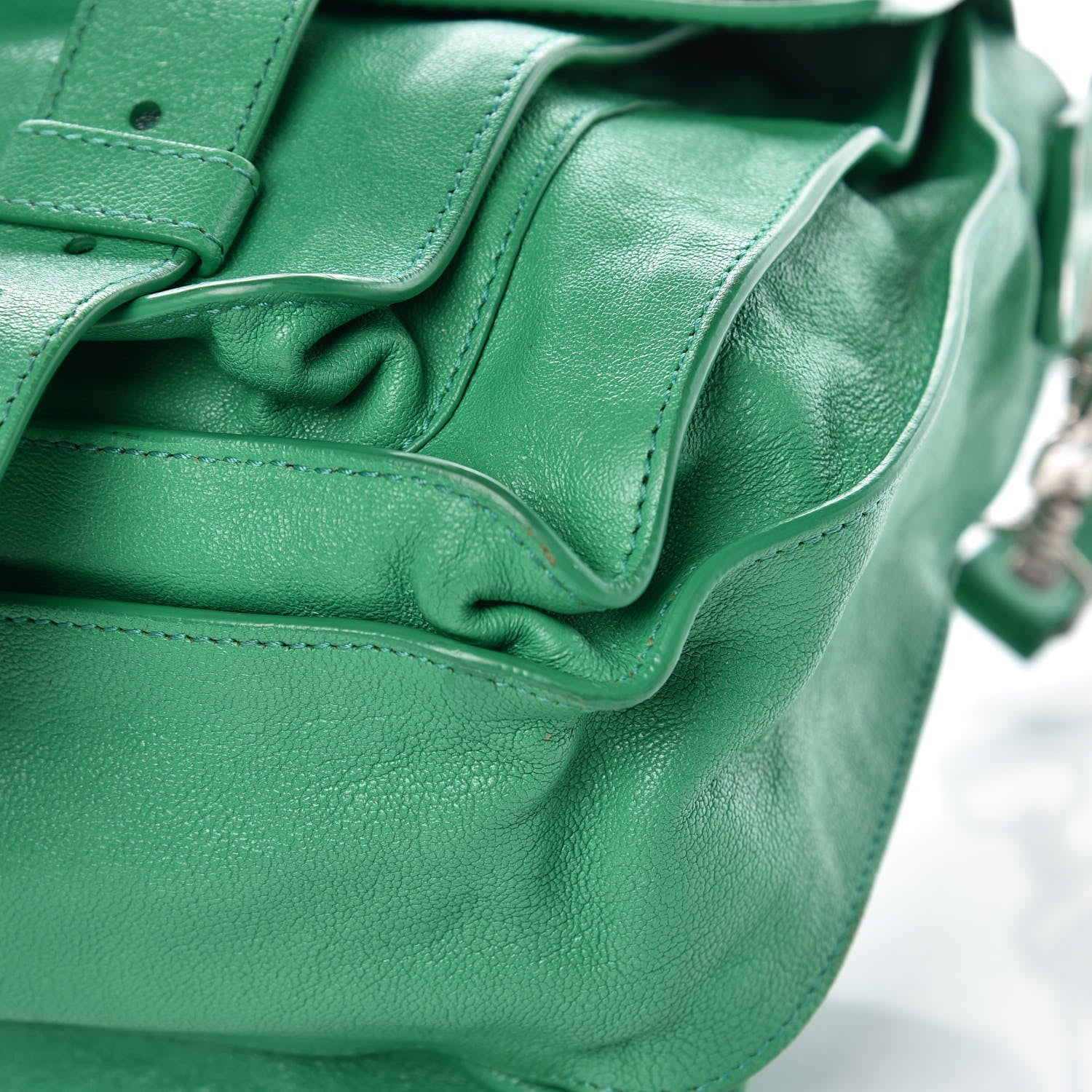 Proenza Schouler Lambskin Medium PS1 Satchel Aloe 9 of 11
