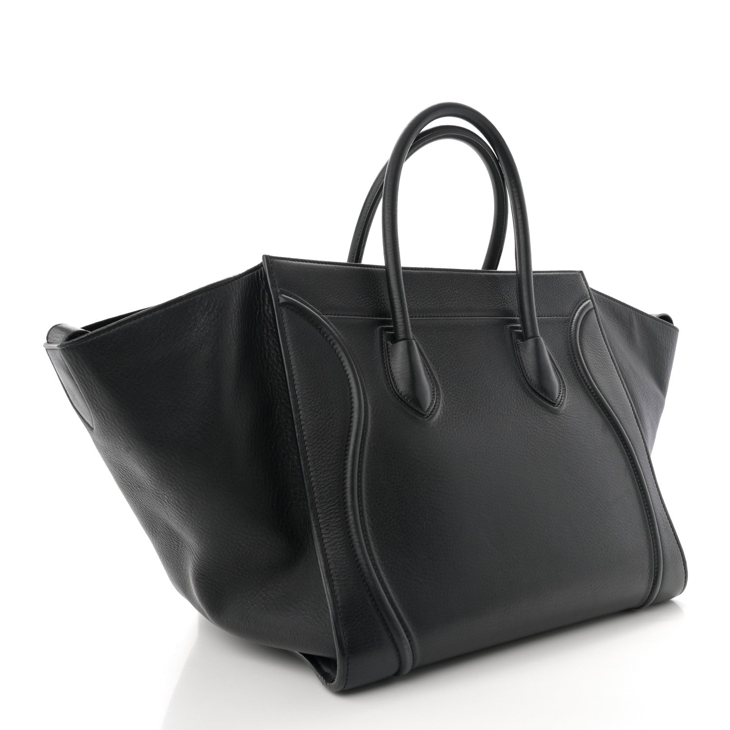 Celine Supple Calfskin Medium Phantom Luggage Black 3 of 14