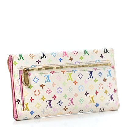 Louis Vuitton Monogram Multicolor Eugenie Wallet White Litchi 2 of 4