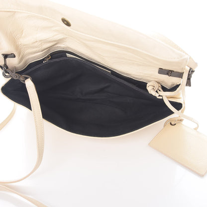 Balenciaga Agneau Classic Hardware Envelope Clutch Blanc Creme 6 of 10
