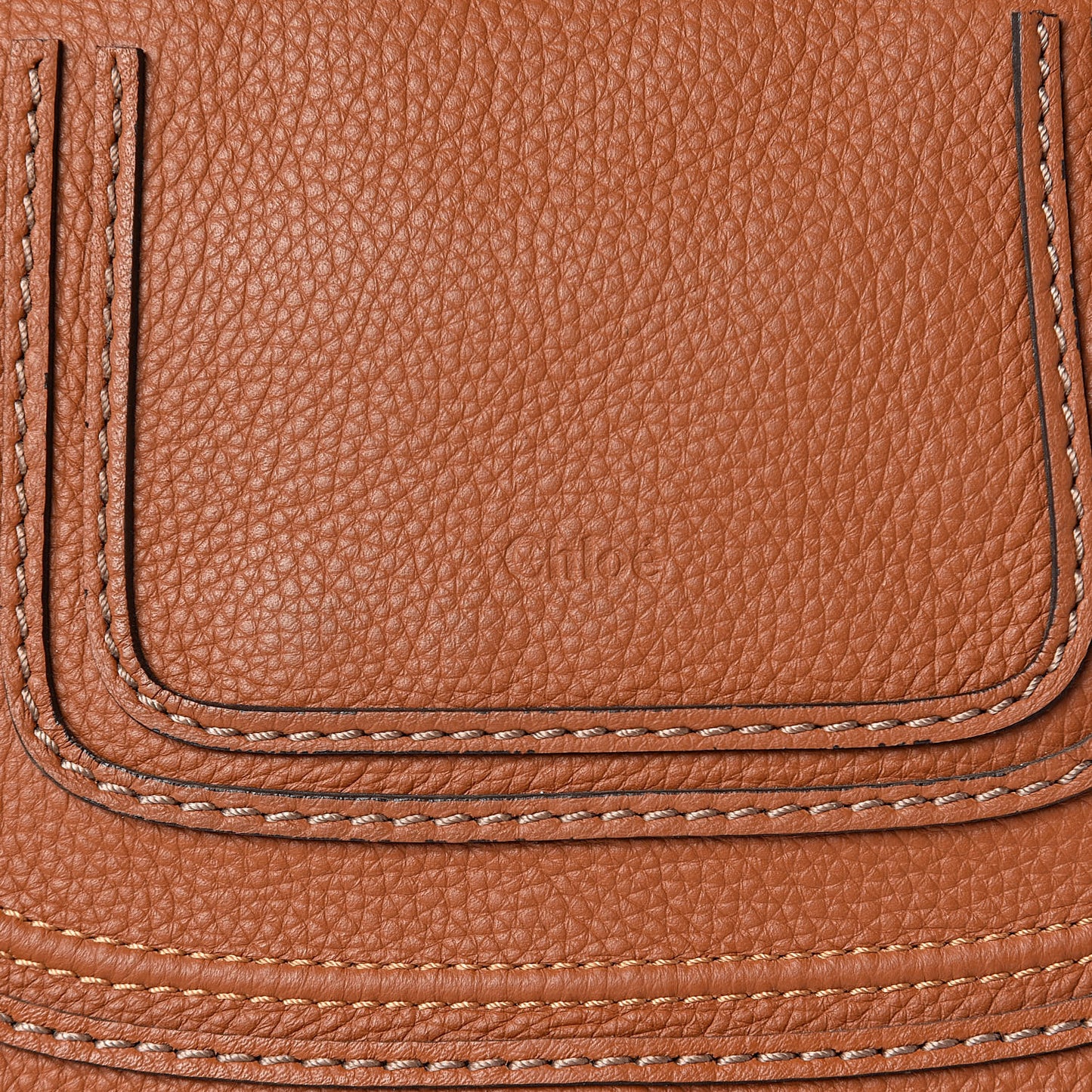 Calfskin Small Marcie Satchel Tan
