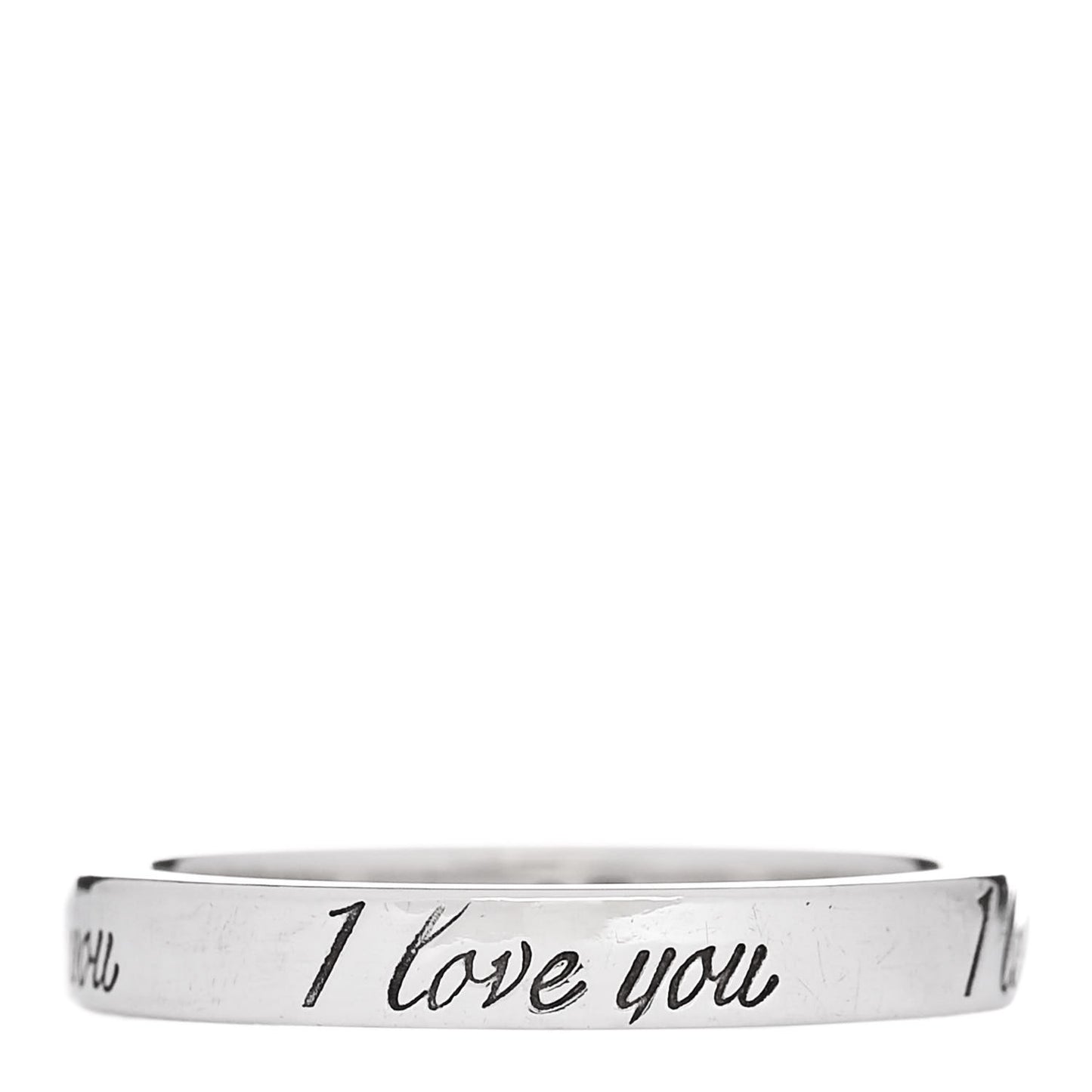 Sterling Silver Narrow Notes Ring 50 5.25