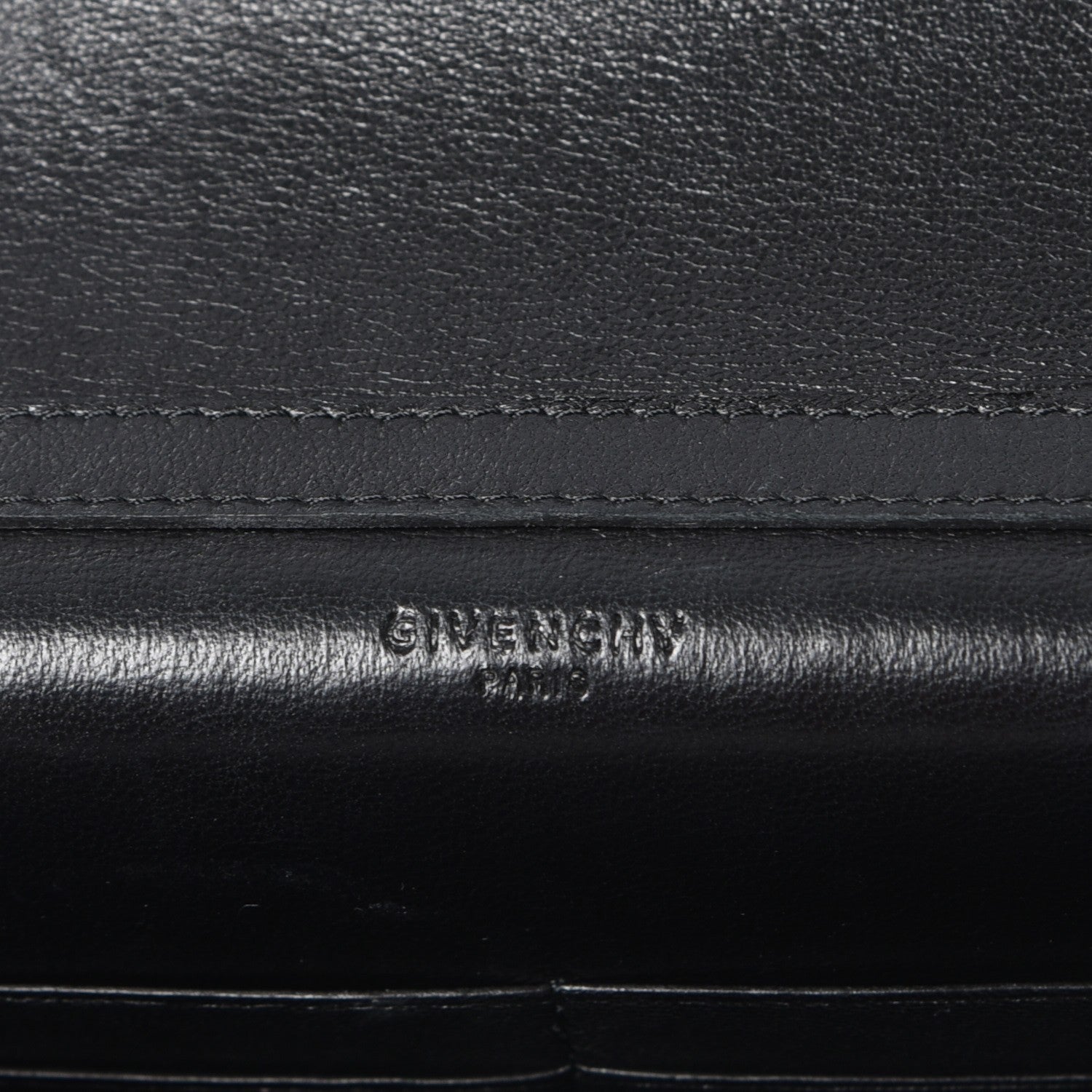 Givenchy Sugar Goatskin Pandora Chain Wallet Black 7 of 11