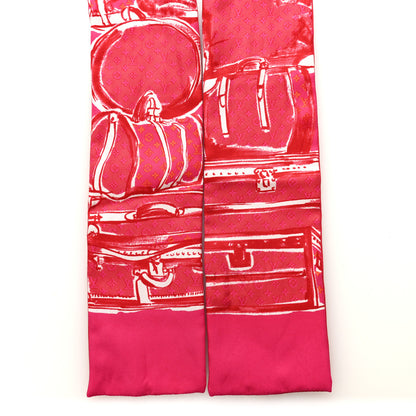 Louis Vuitton Silk Monogram Trunks Bandeau Fuchsia 2 of 3
