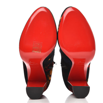 Christian Louboutin Veau Velours Moulamax 100 Booties 38 Black 5 of 9
