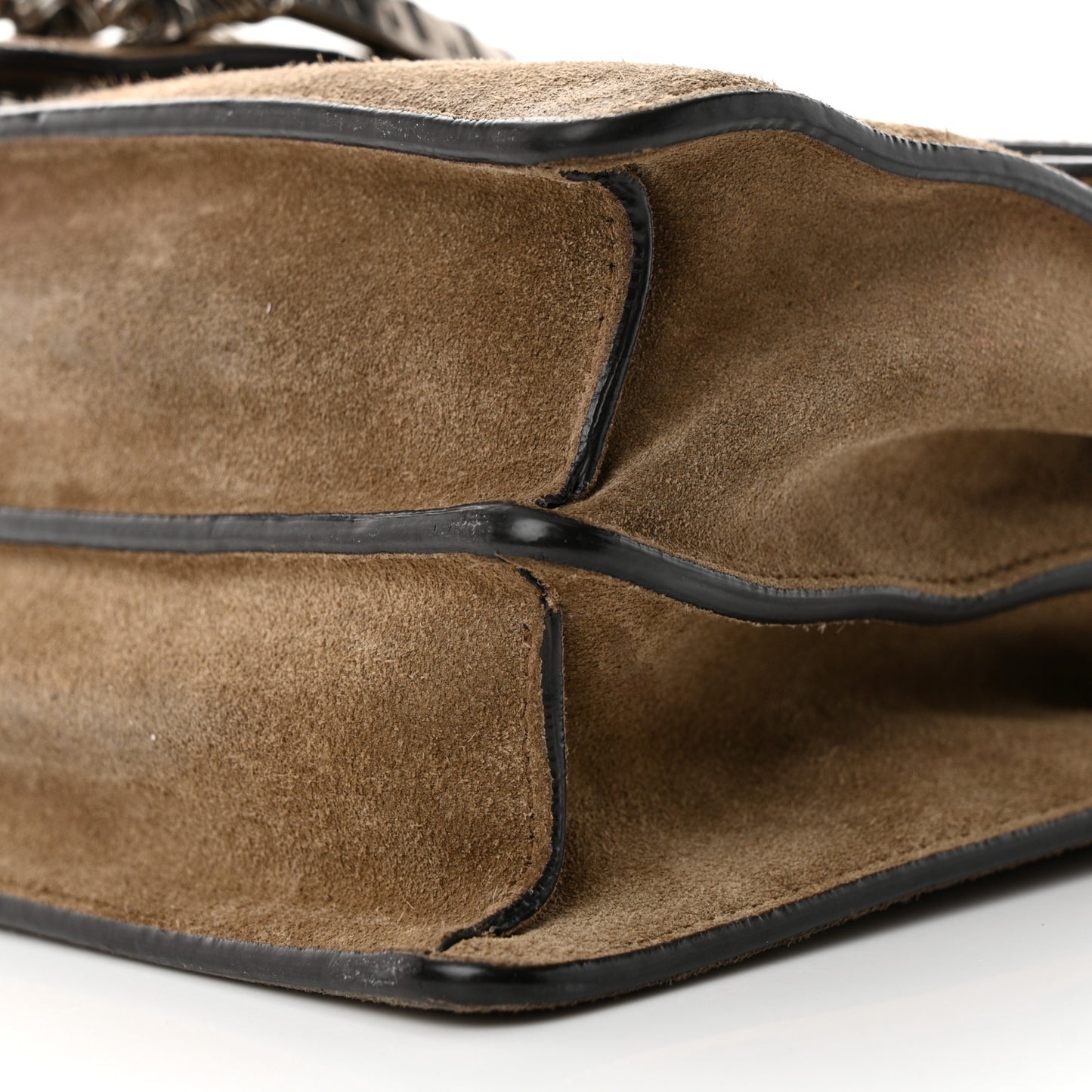 Suede Small Dionysus Shoulder Bag Taupe
