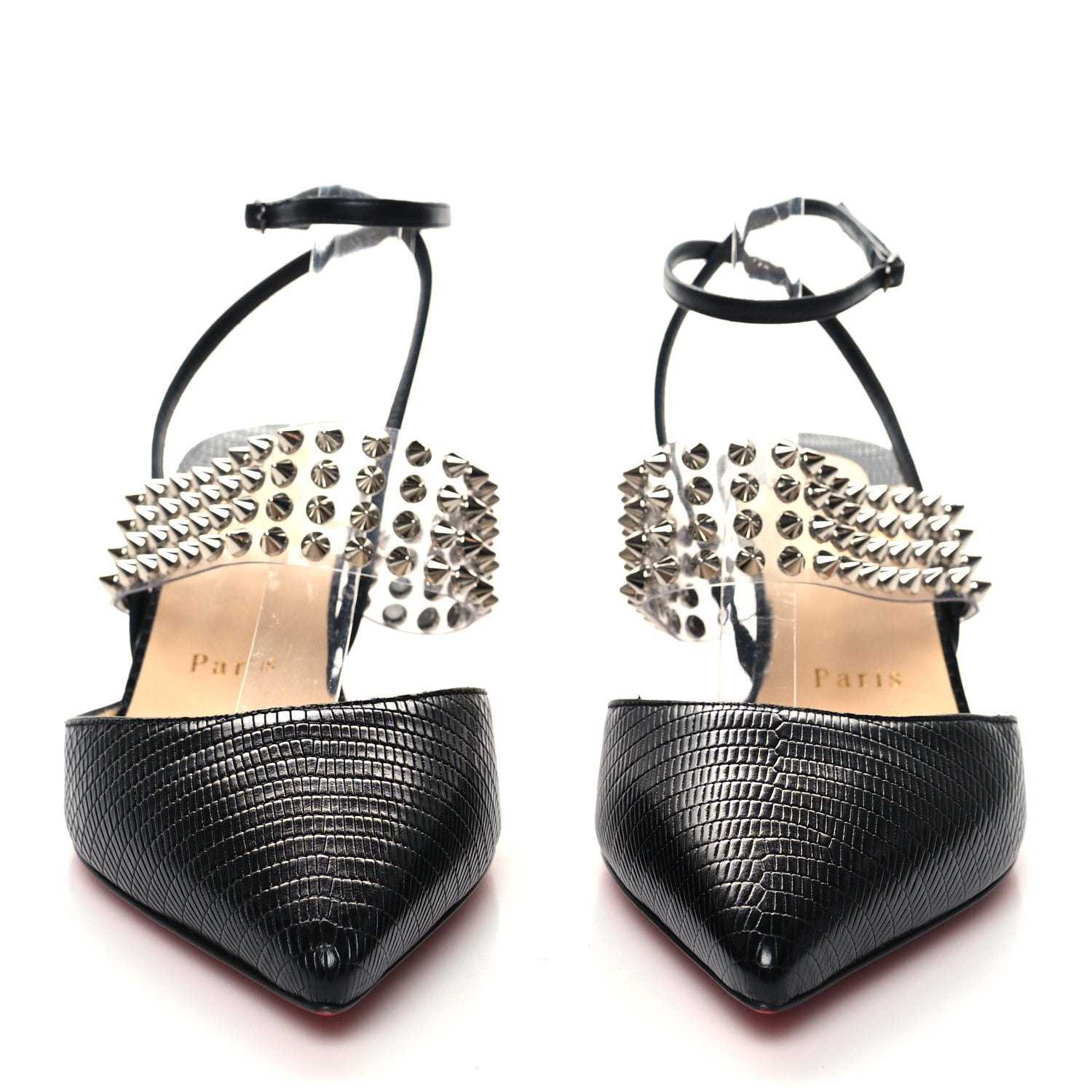 Christian Louboutin Nappa PVC Levita 55 Pumps 39 Black 2 of 7