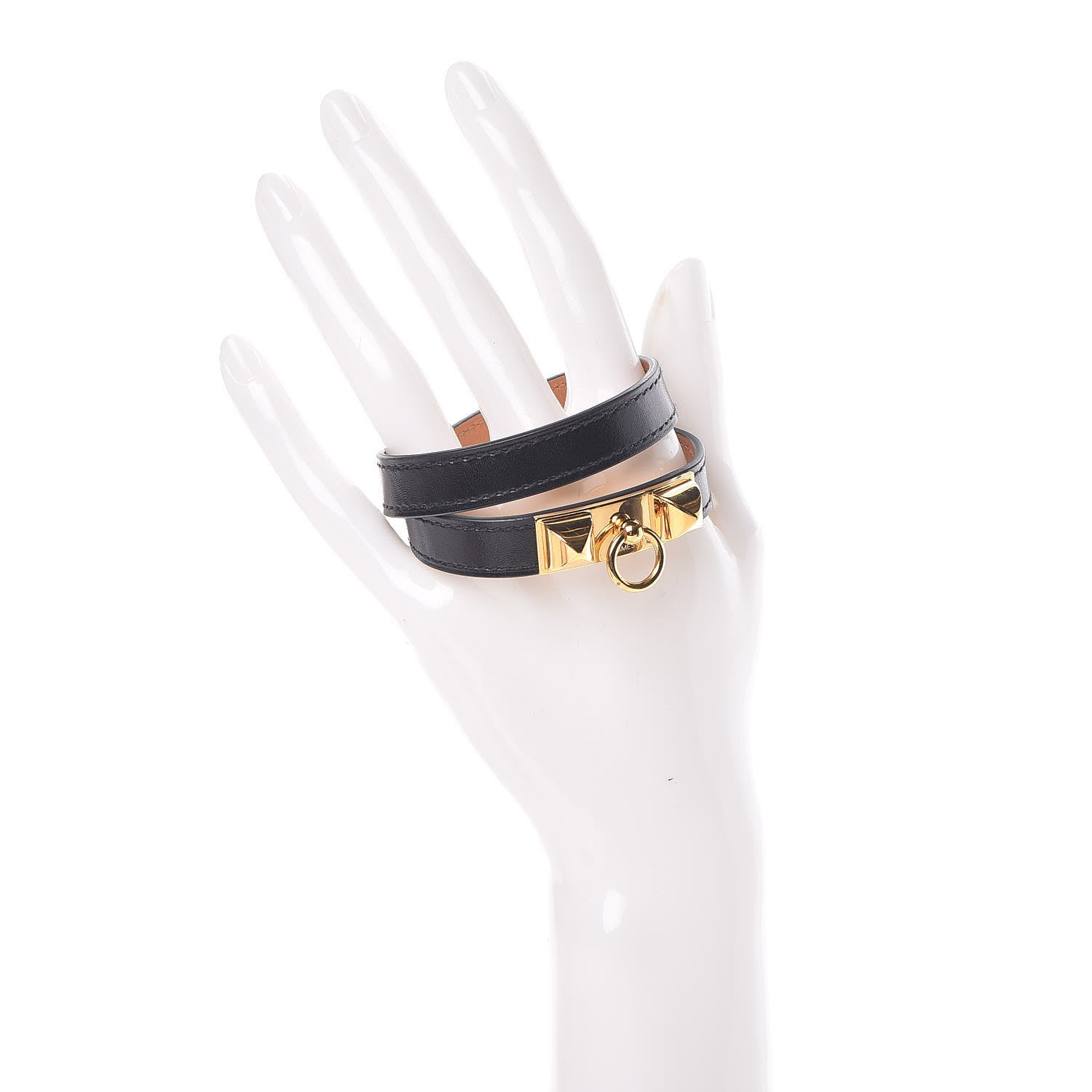 Hermes Box Rivale Double Tour Bracelet S Black 2 of 6
