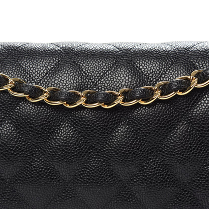 Chanel Caviar Quilted Jumbo Double Flap Black 9 of 11