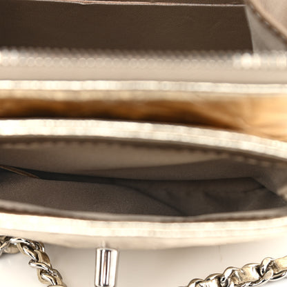 Chanel Crackled Aged Calfskin Mini Crossbody Flap Gold 6 of 13