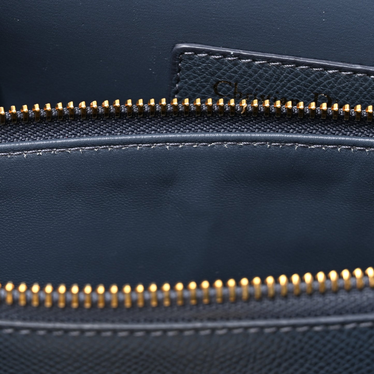 Grained Calfskin Large St. Honore Tote Blue