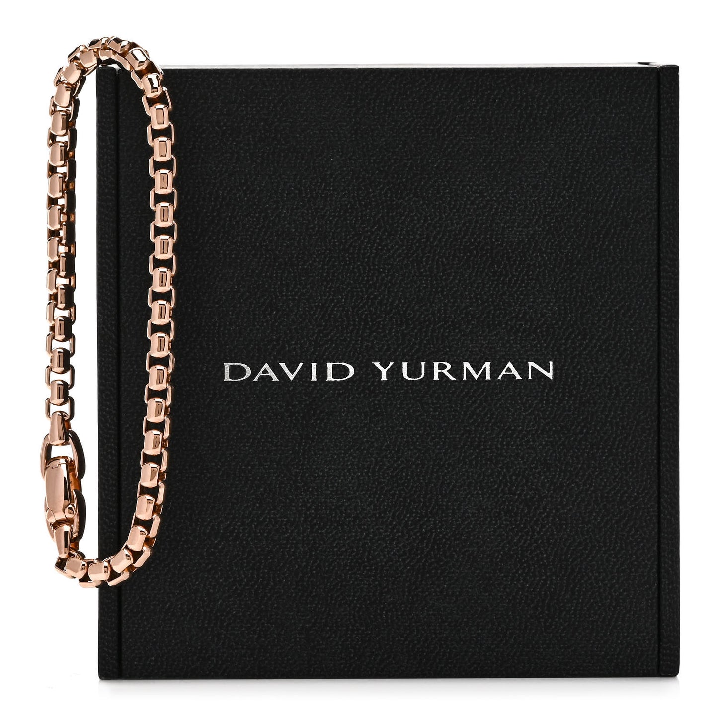 18K Rose Gold 5mm Box Chain Bracelet