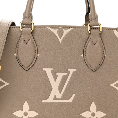 Louis Vuitton Empreinte Monogram Giant Onthego PM Tourterelle Creme 7 of 10