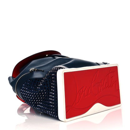 Christian Louboutin Calfskin Spiked Explorafunk Backpack Marine 3 of 9