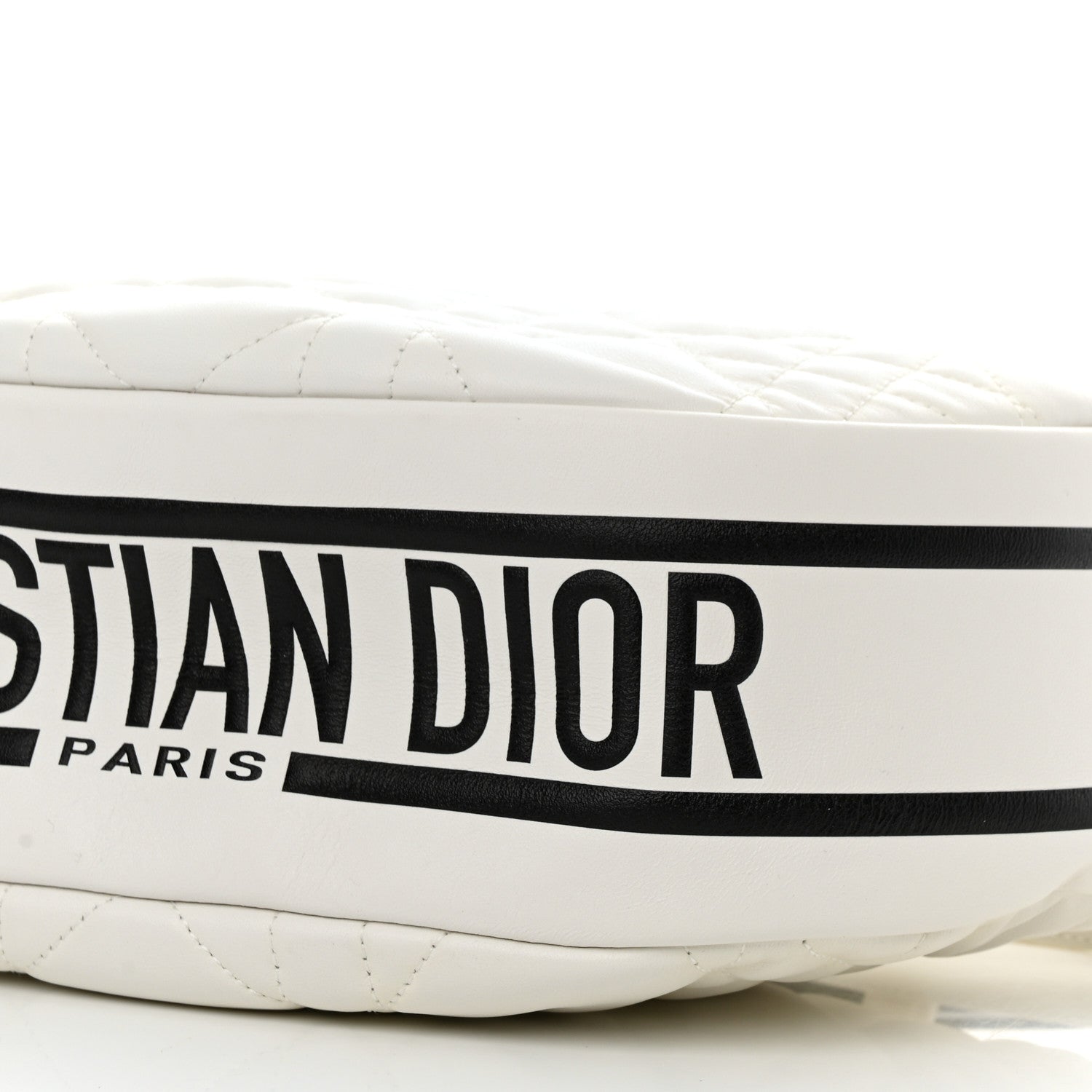 Christian Dior Lambskin Cannage Medium Dior Vibe Hobo Bag White 10 of 13