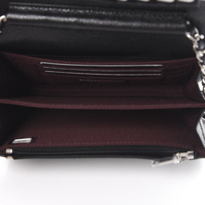 Chanel Caviar Quilted Mini Wallet On Chain WOC Black 5 of 11