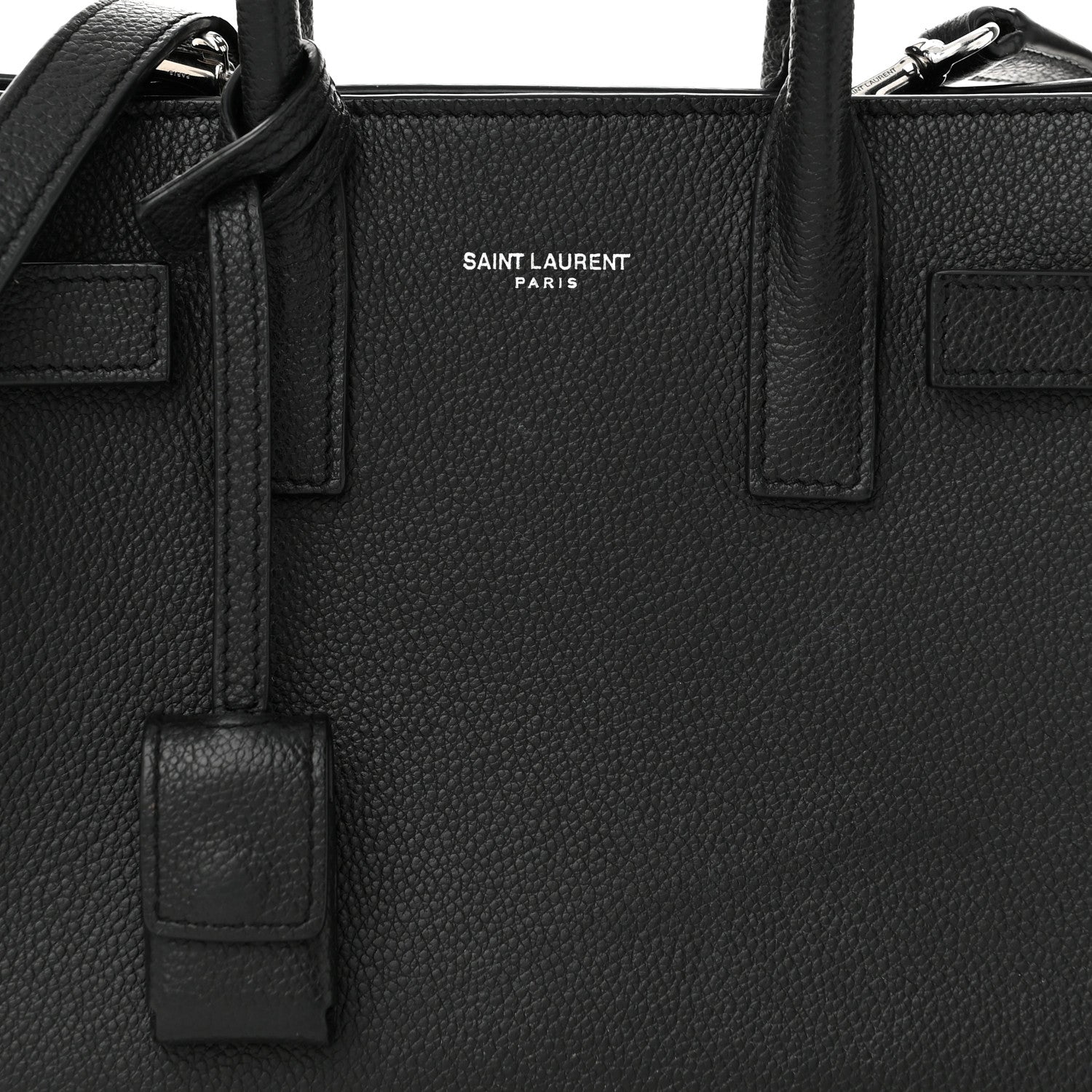 Saint Laurent Grained Calfskin Nano Sac De Jour Black 8 of 12