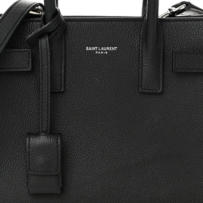 Saint Laurent Grained Calfskin Nano Sac De Jour Black 8 of 12