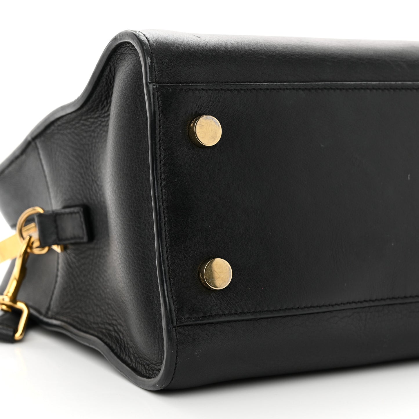 Calfskin Monogram Baby Cabas Black