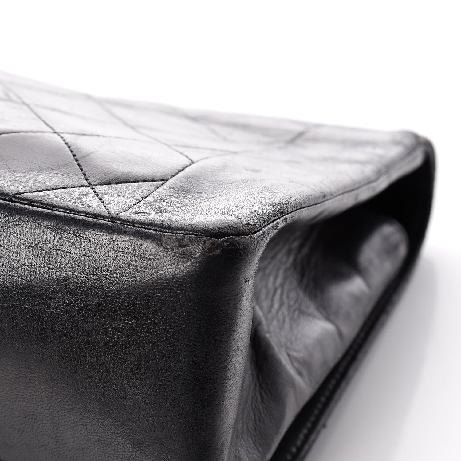 Chanel Lambskin Quilted Medium Single Flap Black 15 of 20