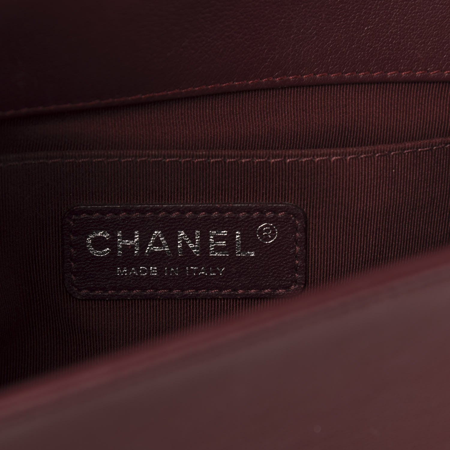 Chanel Velvet Tweed Quilted Medium Boy Flap Burgundy 6 of 12