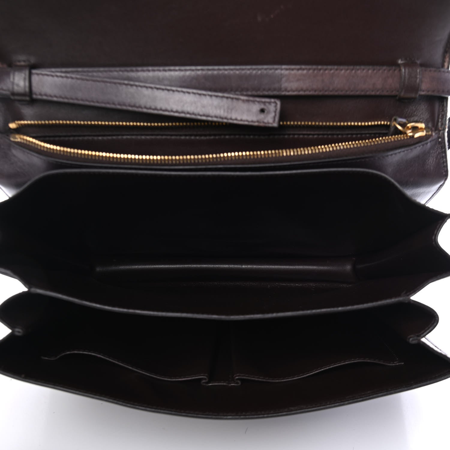 Celine Smooth Calfskin Large Classic Box Flap Bag Black 4 of 4