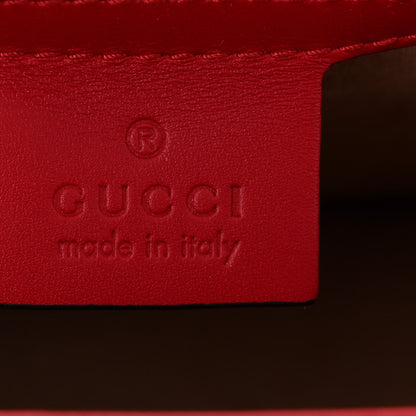 Gucci Calfskin Small Sylvie Shoulder Bag Hibiscus Red 5 of 10