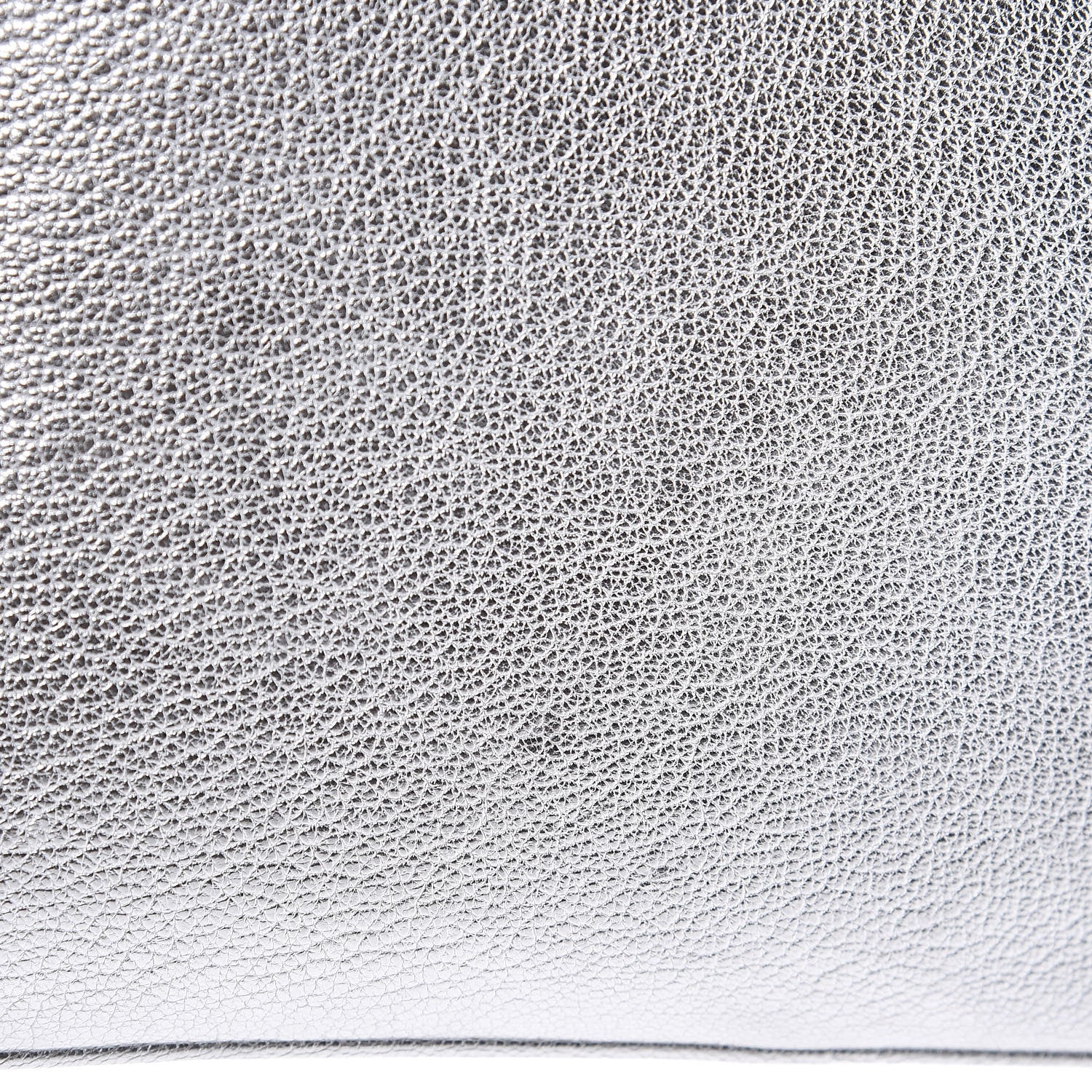 Balenciaga Metallic Goatskin Logo Large Everyday Zip Pouch Argent Black 8 of 8