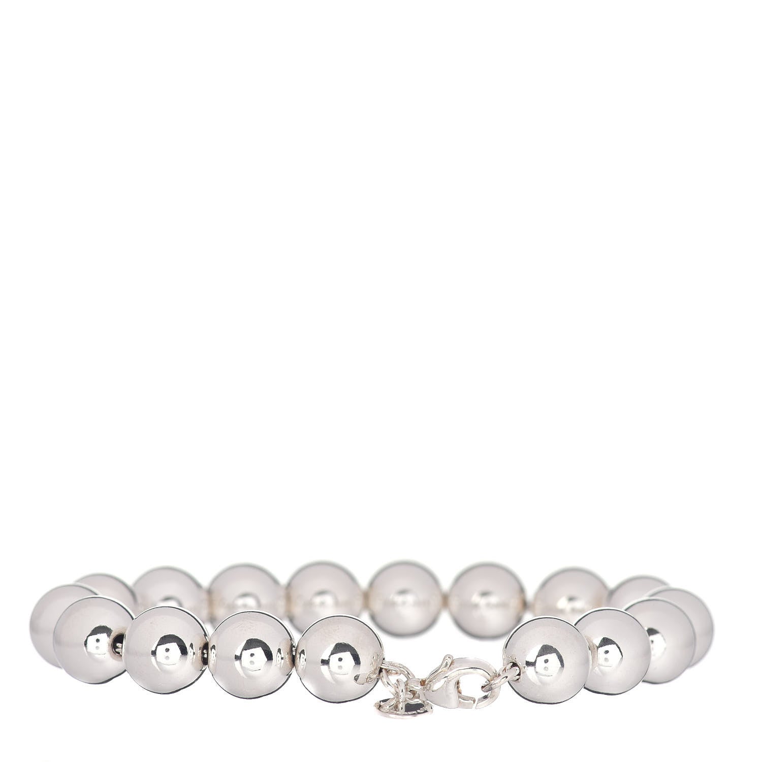 Tiffany Sterling Silver 10mm HardWear Ball Bracelet 3 of 4