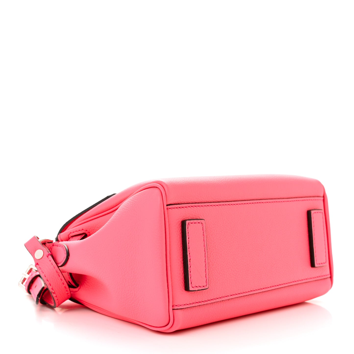 Grained Calfskin Small Chain La Medusa Top Handle Bag Pink