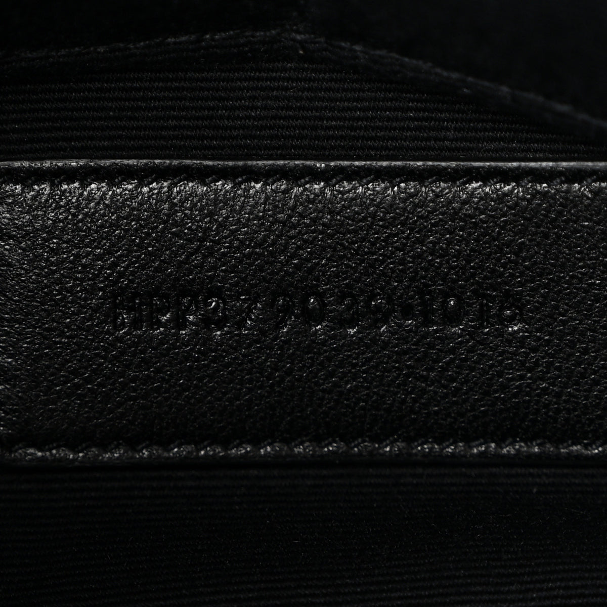 Calfskin Matelasse Chevron Monogram A5 Wristlet Black
