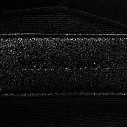 Saint Laurent Calfskin Matelasse Chevron Monogram A5 Wristlet Black 7 of 8