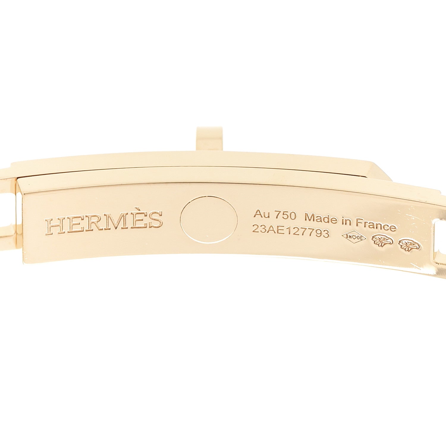 Hermes 18K Yellow Gold Diamond Pave Kelly Chaine Choker Necklace 6 of 7