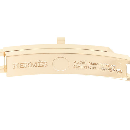 Hermes 18K Yellow Gold Diamond Pave Kelly Chaine Choker Necklace 6 of 7