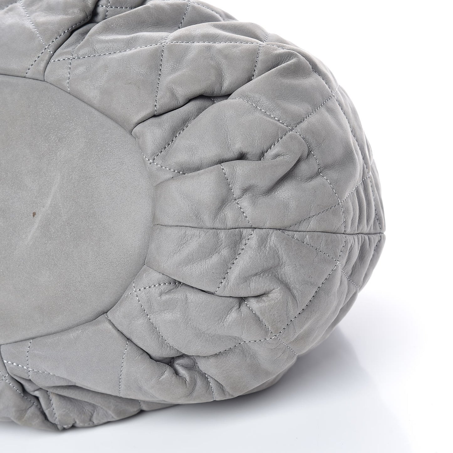 Iridescent Calfskin Quilted Large In The Mix Tote Grey