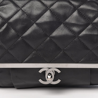Chanel Calfskin Quilted Frame Flap Black 11 of 11