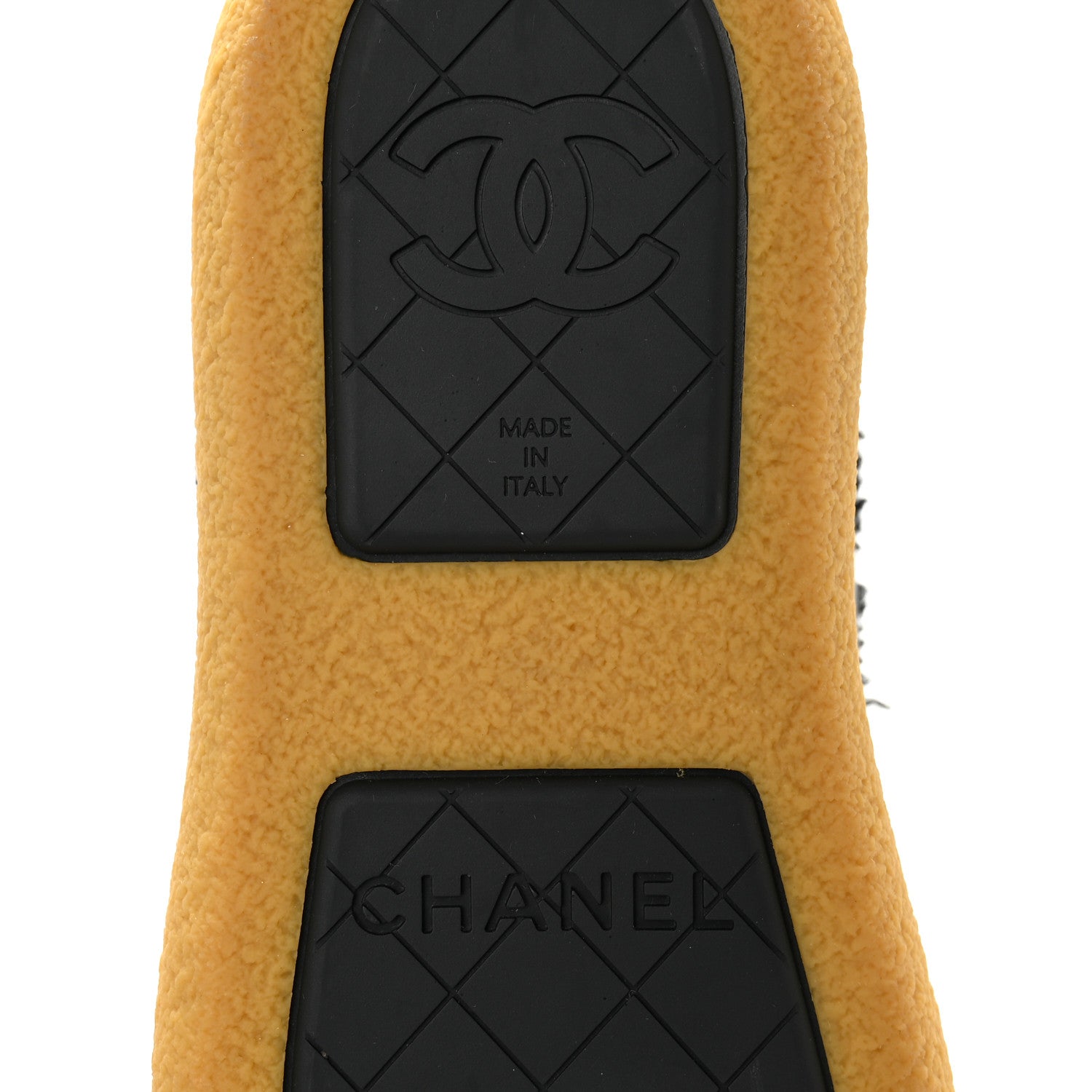 Chanel Tweed Shearling Sheepskin Drawstring Snow Ankle Boots 36 Black 8 of 10